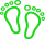 footprints green