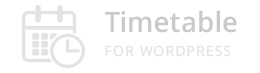 gray Timetable FOR WORDPRESS