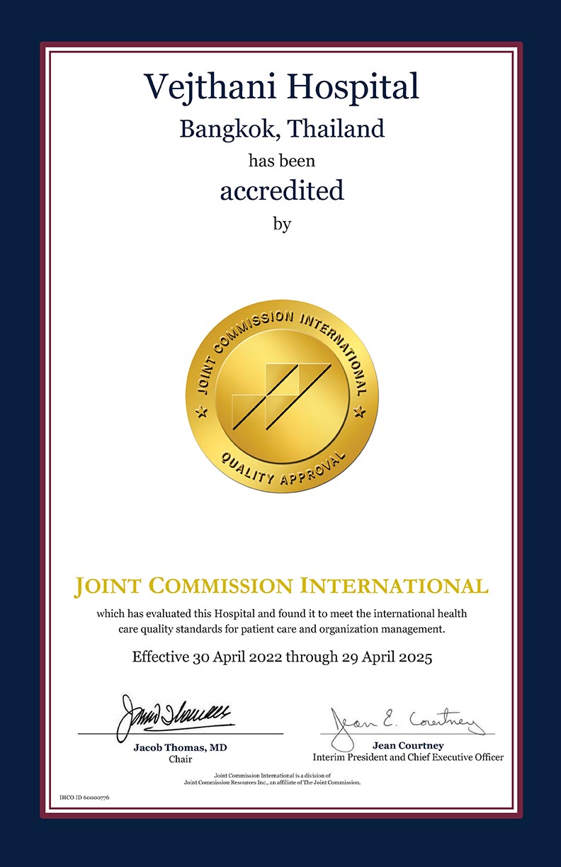 JCI-accredited infertility treatment clinic in Thailand