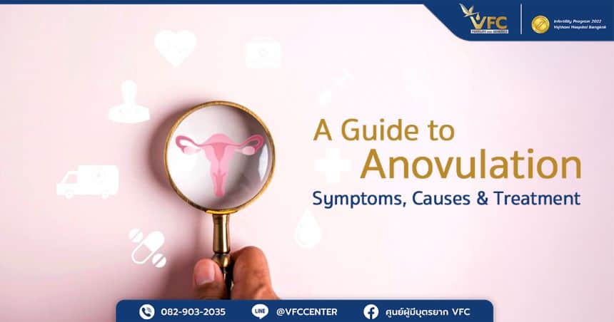 Abstract photo of infertility diagnosis caused by anovulation