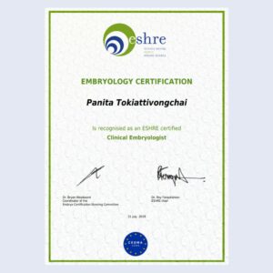embryology certification