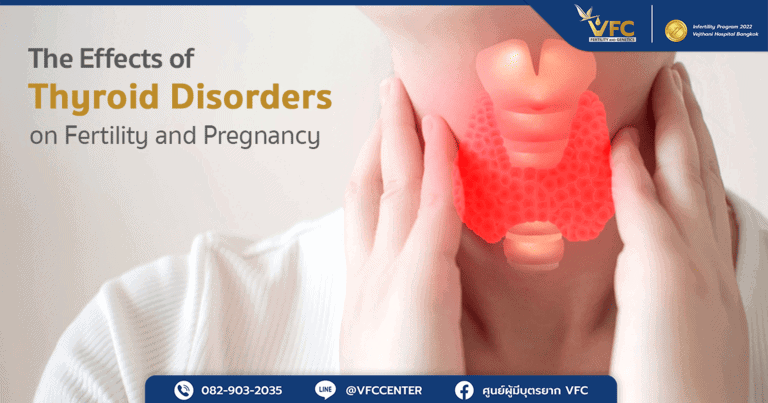 A woman examining her thyroid