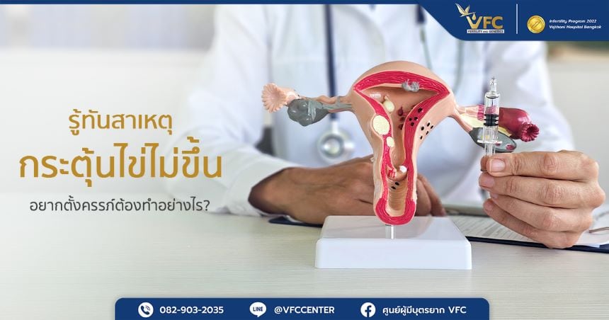 แพทย์กำลังอธิบายเรื่องการกระตุ้นไข่ และรังไข่ไม่ตอบสนอง