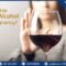 Woman who chooses to stop drinking alcohol to prepare for pregnancy with IVF