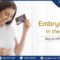 A woman who successfully conceived through cutting-edge embryo care in a laboratory.