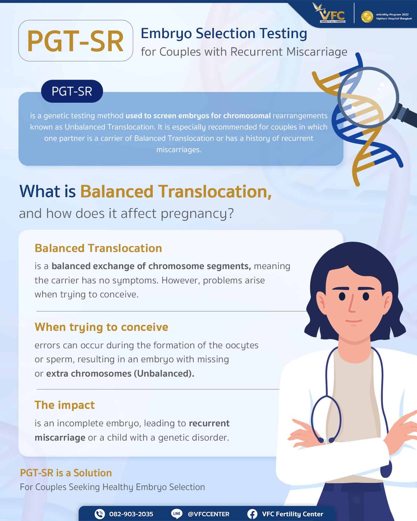 What is PGT-SR, and how does it help couples with recurrent miscarriage?