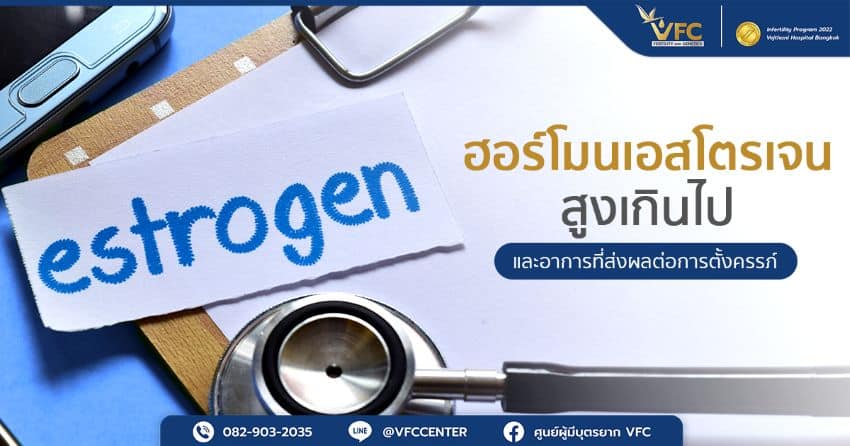 ภาพสื่อถึงการตรวจภาวะฮอร์โมนเอสโตรเจนสูงเกินไป หรือที่เรียกว่า “อาการเอสโตรเจนเด่น