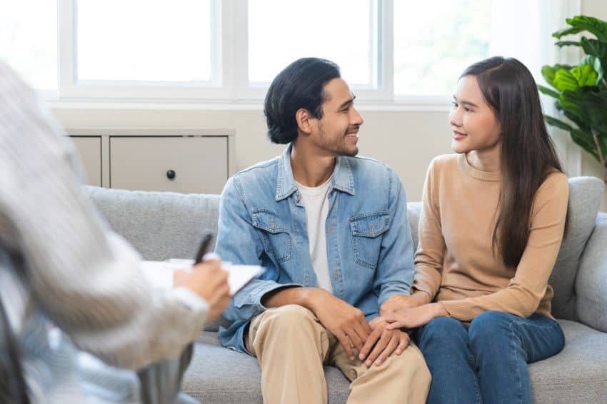 Couple planning safe conception under medical supervision