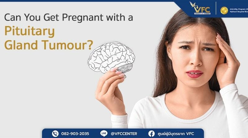 Woman with headache caused by a pituitary gland tumour