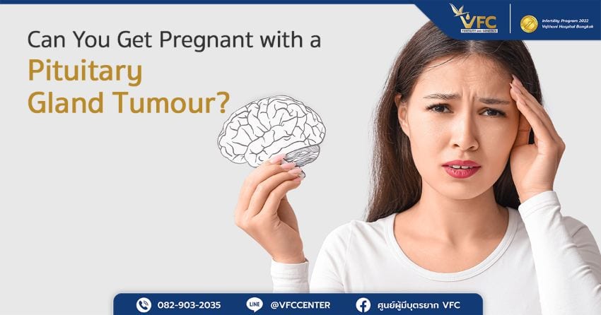 Woman with headache caused by a pituitary gland tumour