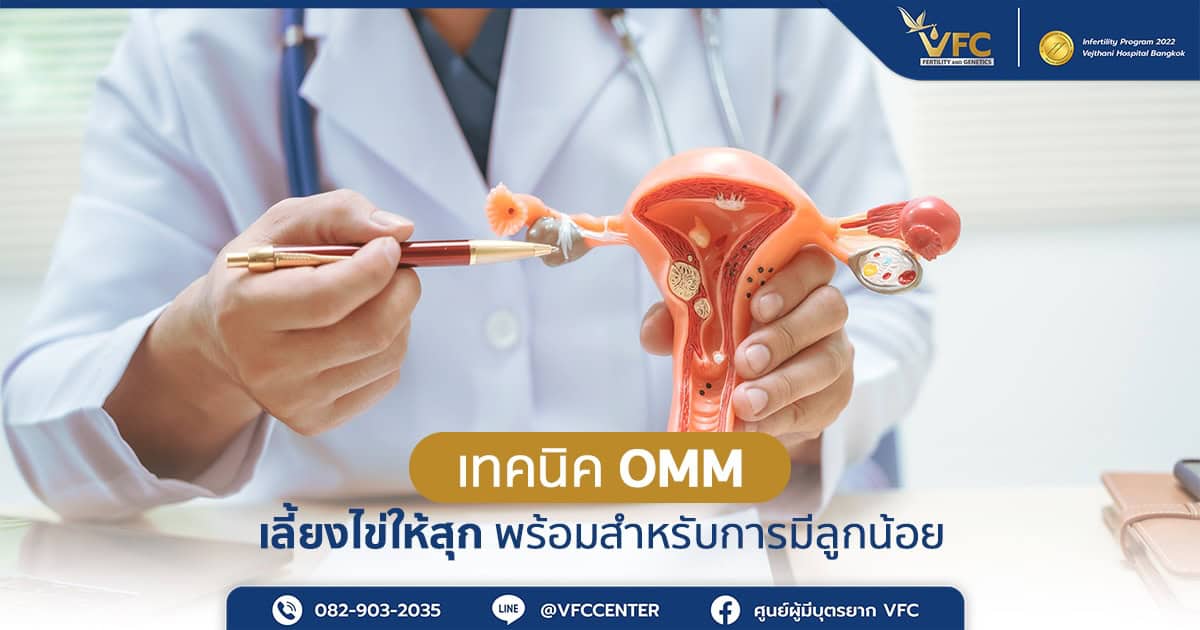 แพทย์ใช้แบบจำลองอธิบายภาวะไข่ไม่สุกและผลกระทบให้คนไข้เข้าใจ