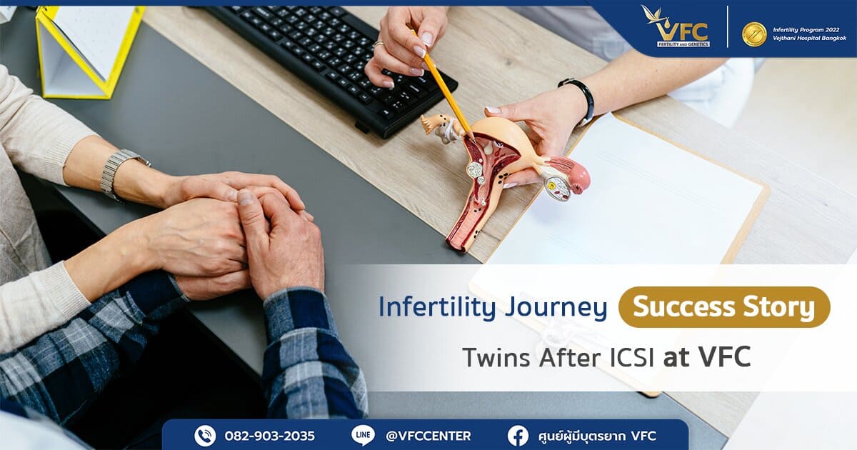 Review case successfully had twins after ICSI at VFC Center, despite repeated failed IUI and ICSI.